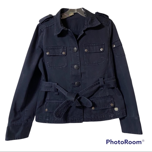 J Crew Belted Cotton Jacket Size M - Picture 1 of 8